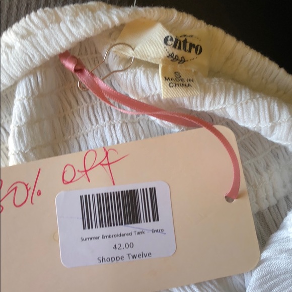 Entro Summer Embroidered Tank - Picture 5 of 5